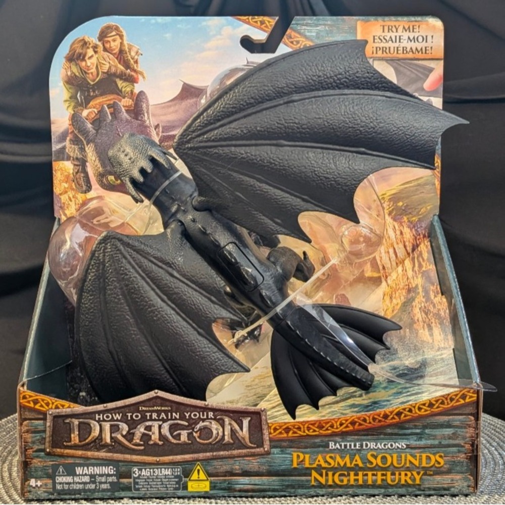 How to Train Your Dragon Plasma Sounds Toothless Battle Dragons Spin Master New